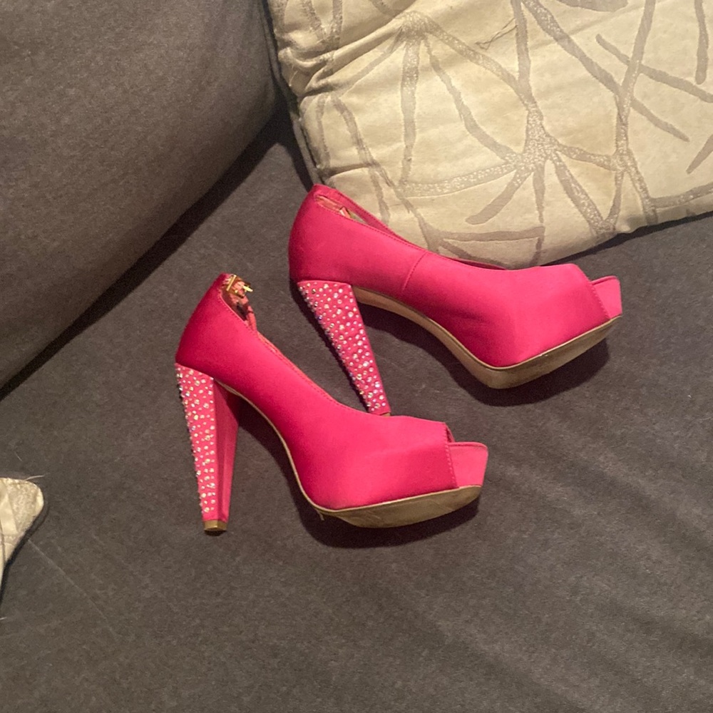 Hot pink Madden Girl platforms